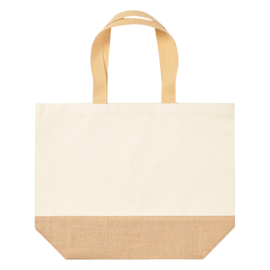 Jute base canvas tote XL Thumbnail