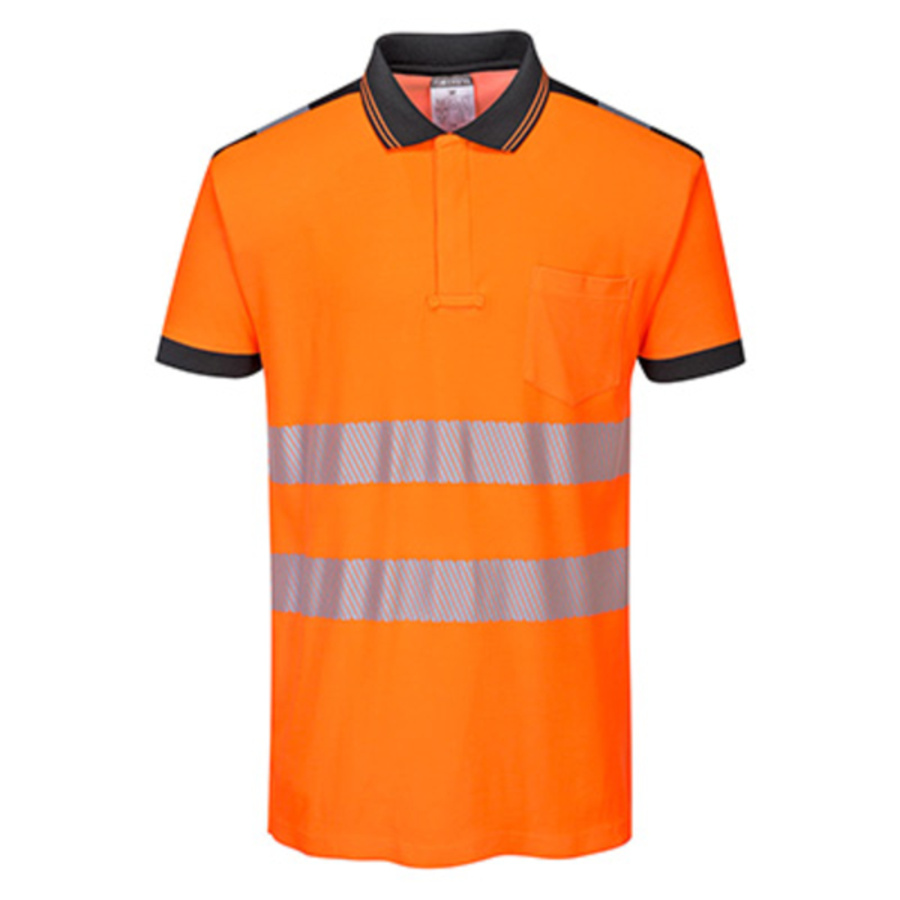 PW3 Hi-Vis Cotton Comfort Polo Shirt S/S Thumbnail