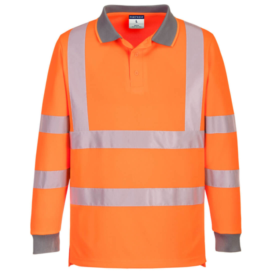 Eco Hi-Vis Polo Shirt L/S Thumbnail